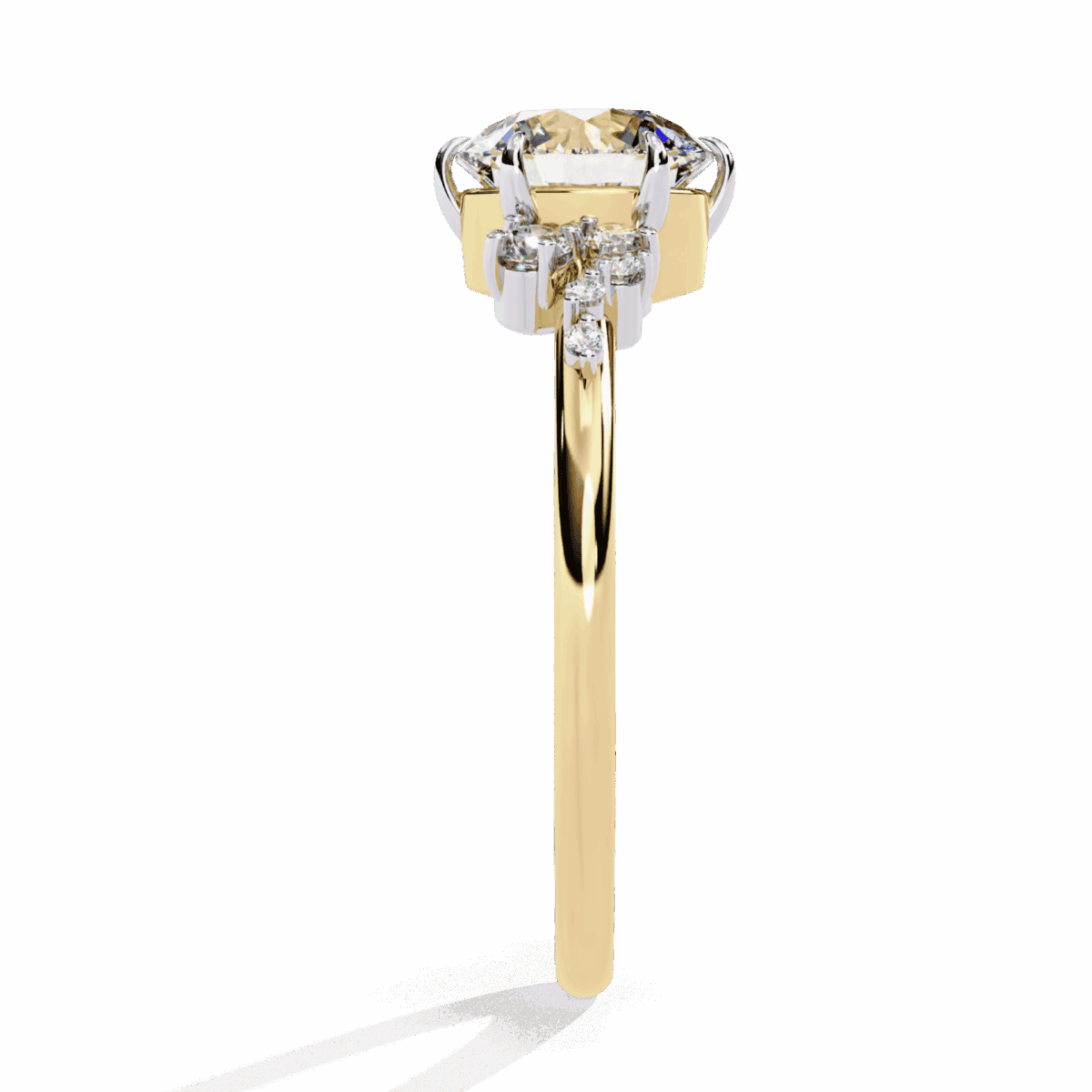 1.25 Carat Round Cut Day and Night Ring  Image 6