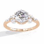 1.25 Carat Round Cut Day and Night Ring - Image 12