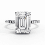 2.75 Carat Emerald Cut Forevermore Solitaire Ring