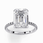 2.75 Carat Emerald Cut Forevermore Solitaire Ring - Image 4