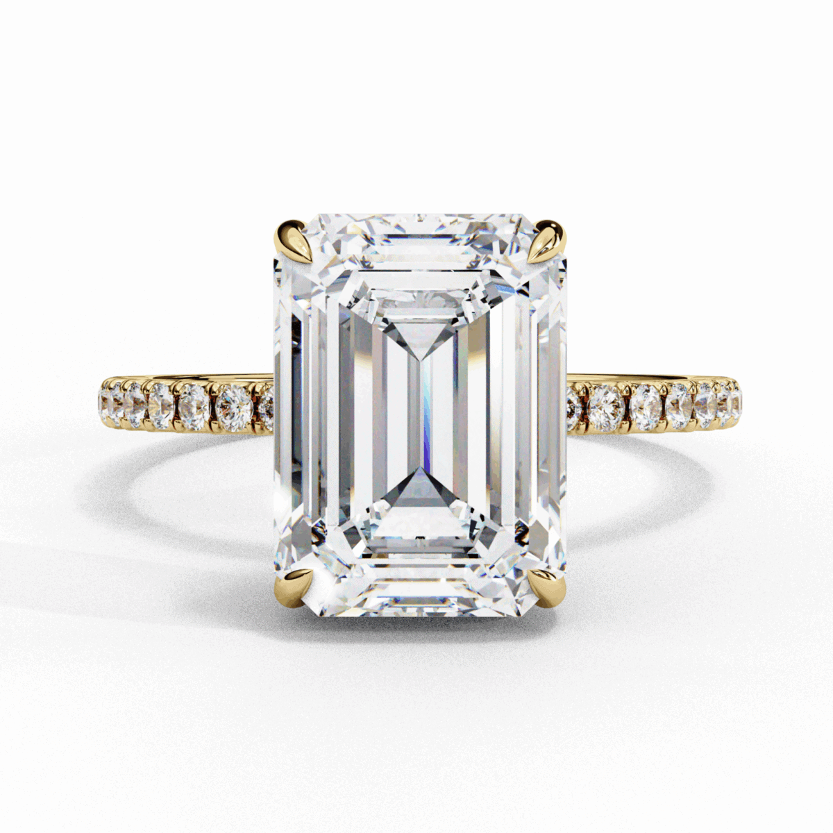 2.75 Carat Emerald Cut Forevermore Solitaire Ring  Image 5