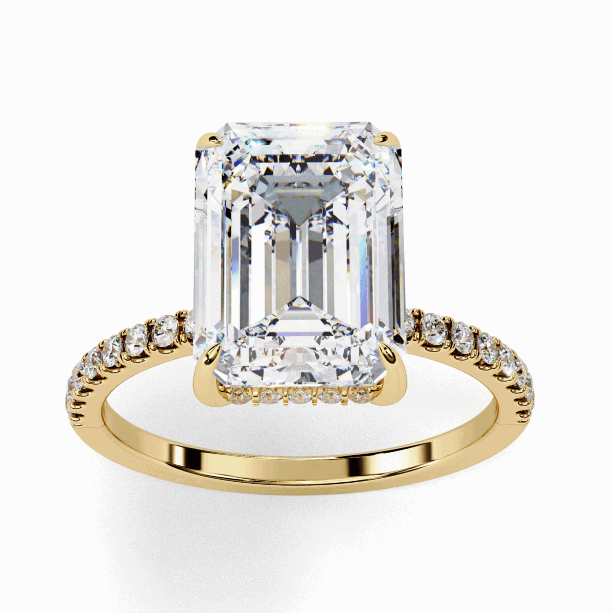 2.75 Carat Emerald Cut Forevermore Solitaire Ring  Image 8
