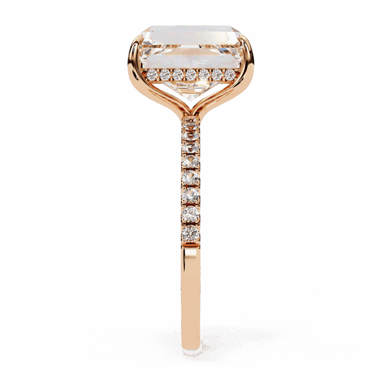 2.75 Carat Emerald Cut Forevermore Solitaire Ring  Image 10