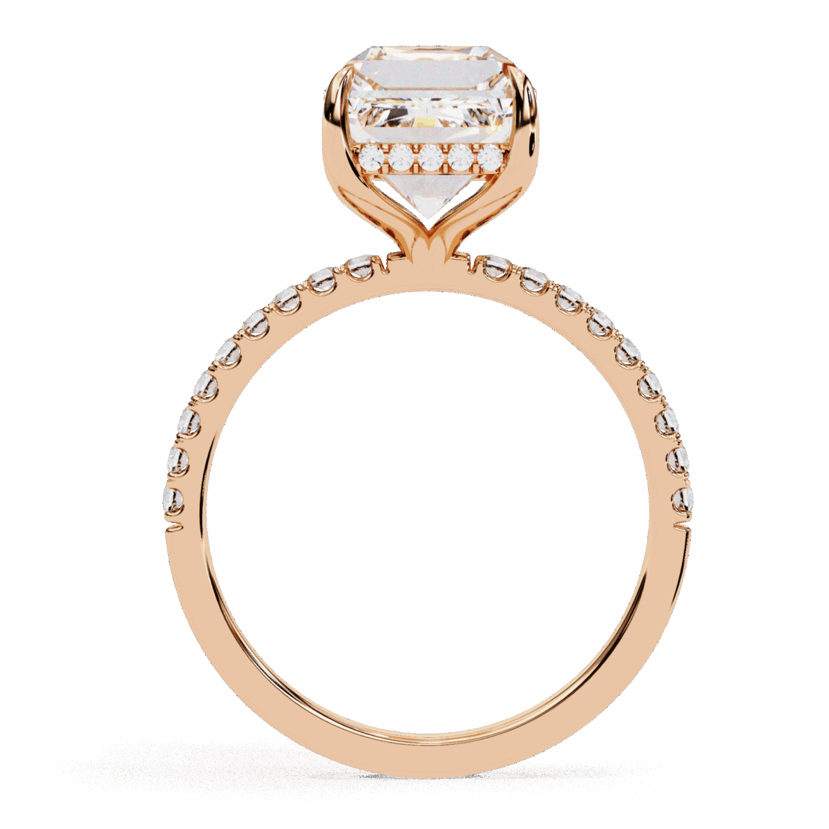 2.75 Carat Emerald Cut Forevermore Solitaire Ring  Image 11