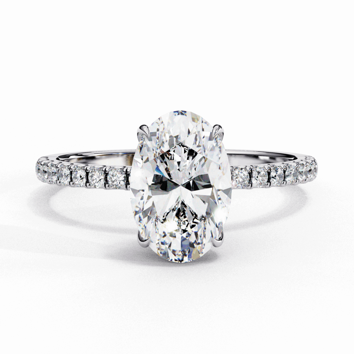 1.5 Carat Oval Cut Forevermore Solitaire Ring  Image 1