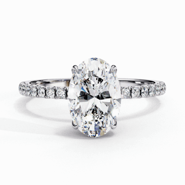 1.5 Carat Oval Cut Forevermore Solitaire Ring