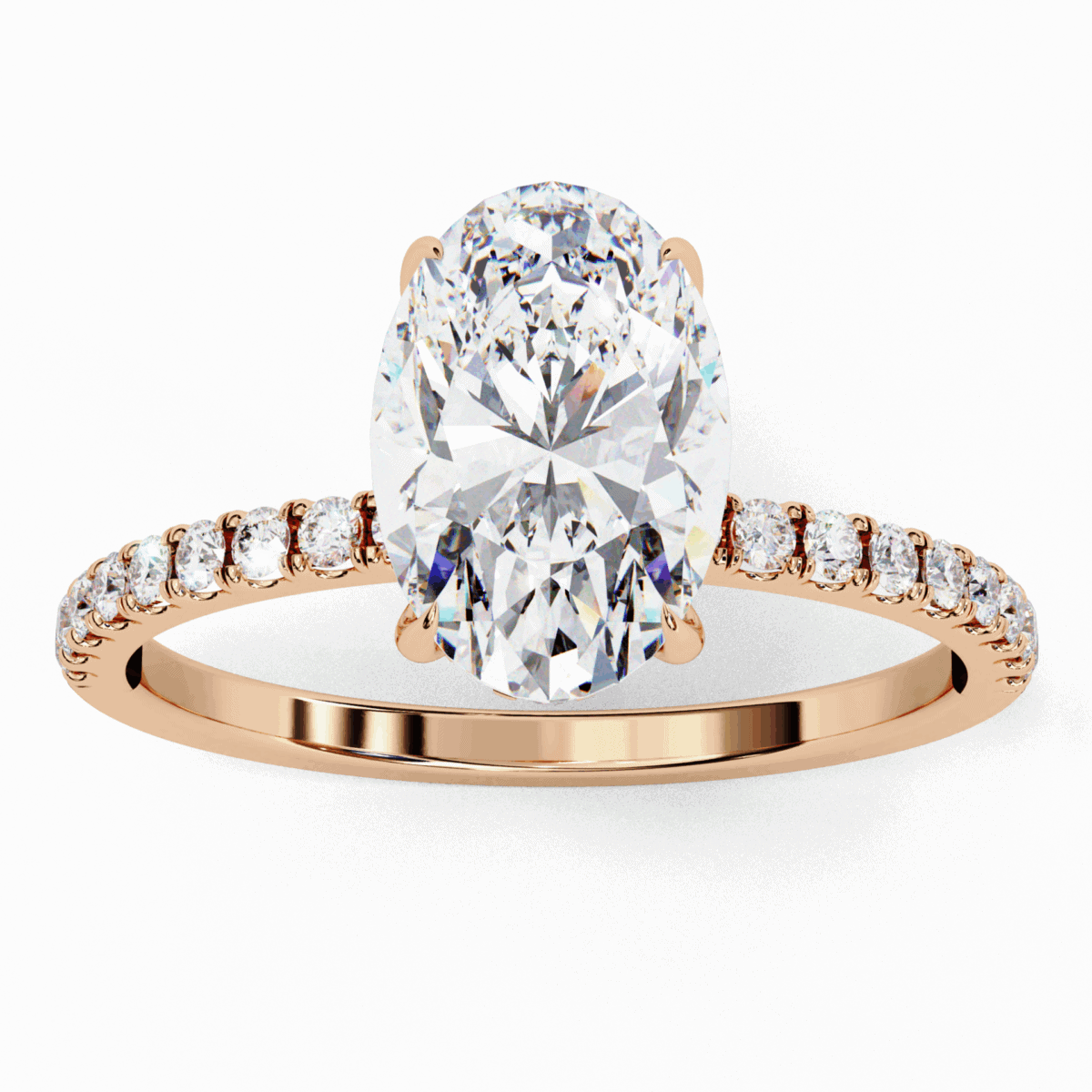 1.5 Carat Oval Cut Forevermore Solitaire Ring  Image 12