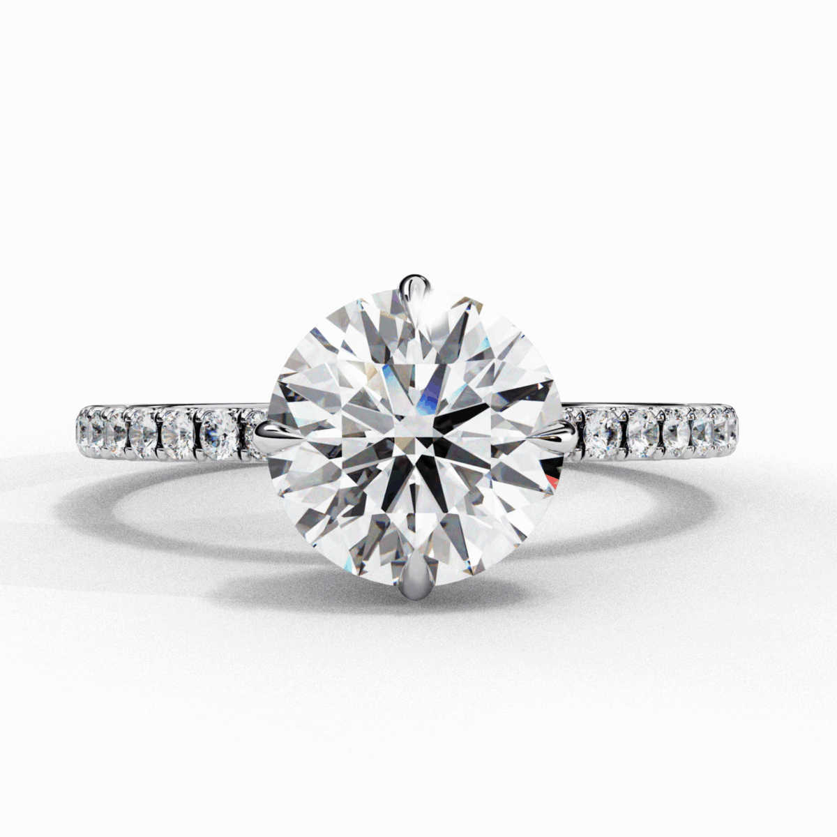 2.75 Carat Round Cut Forevermore Solitaire Ring  Image 1