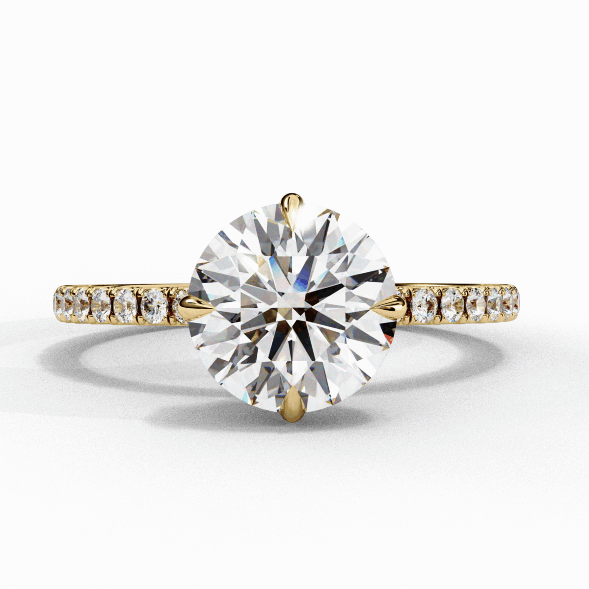 2.75 Carat Round Cut Forevermore Solitaire Ring  Image 5