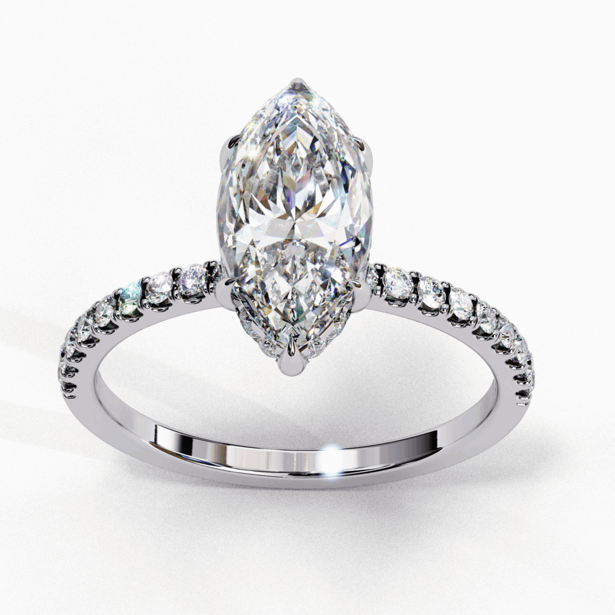 1.75 Carat Marquise Cut Forevermore Solitaire Ring  Image 4