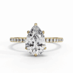 2 Carat Pear Cut Forevermore Solitaire Ring - Image 5