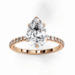 2 Carat Pear Cut Forevermore Solitaire Ring - Image 12