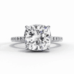 3.5 Carat Cushion Cut Forevermore Solitaire Ring