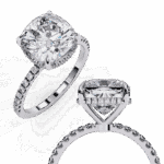 3.5 Carat Cushion Cut Forevermore Solitaire Ring - Image 4