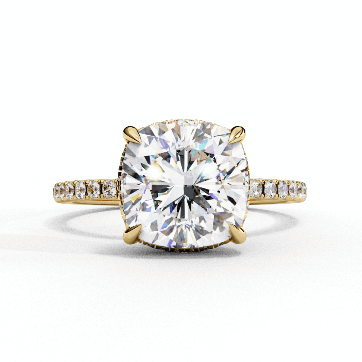 3.5 Carat Cushion Cut Forevermore Solitaire Ring  Image 5