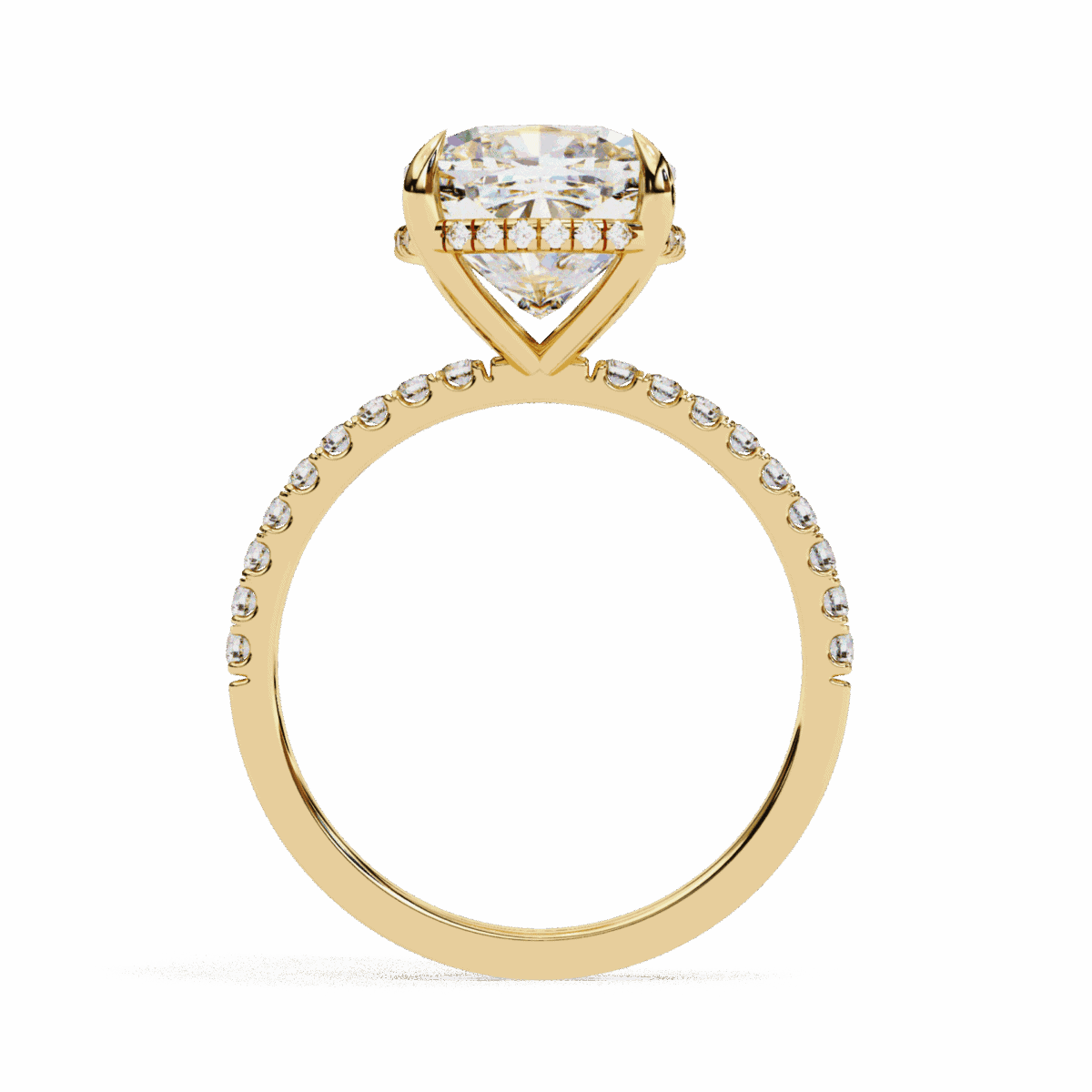 3.5 Carat Cushion Cut Forevermore Solitaire Ring  Image 6