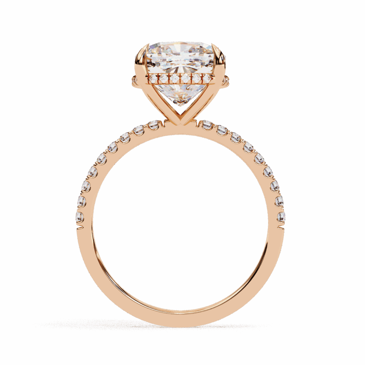 3.5 Carat Cushion Cut Forevermore Solitaire Ring  Image 11