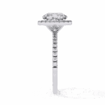 2 Carat Cushion Cut Forever Solitaire Engagement Ring - Image 2