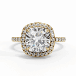 2 Carat Cushion Cut Forever Solitaire Engagement Ring - Image 5