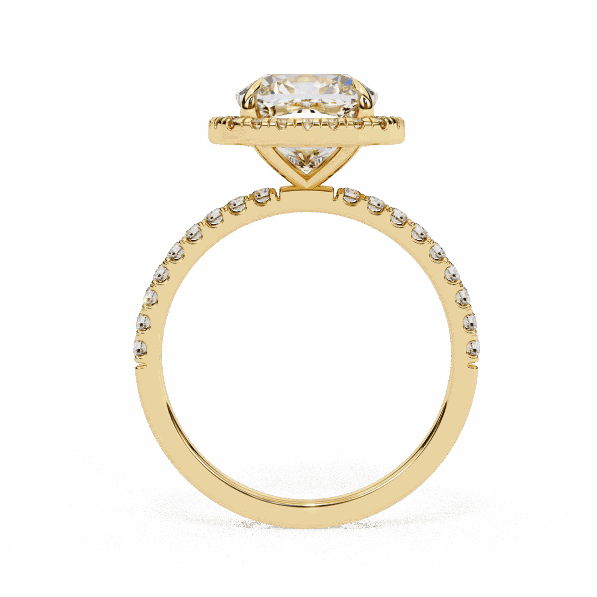 2 Carat Cushion Cut Forever Solitaire Engagement Ring  Image 7