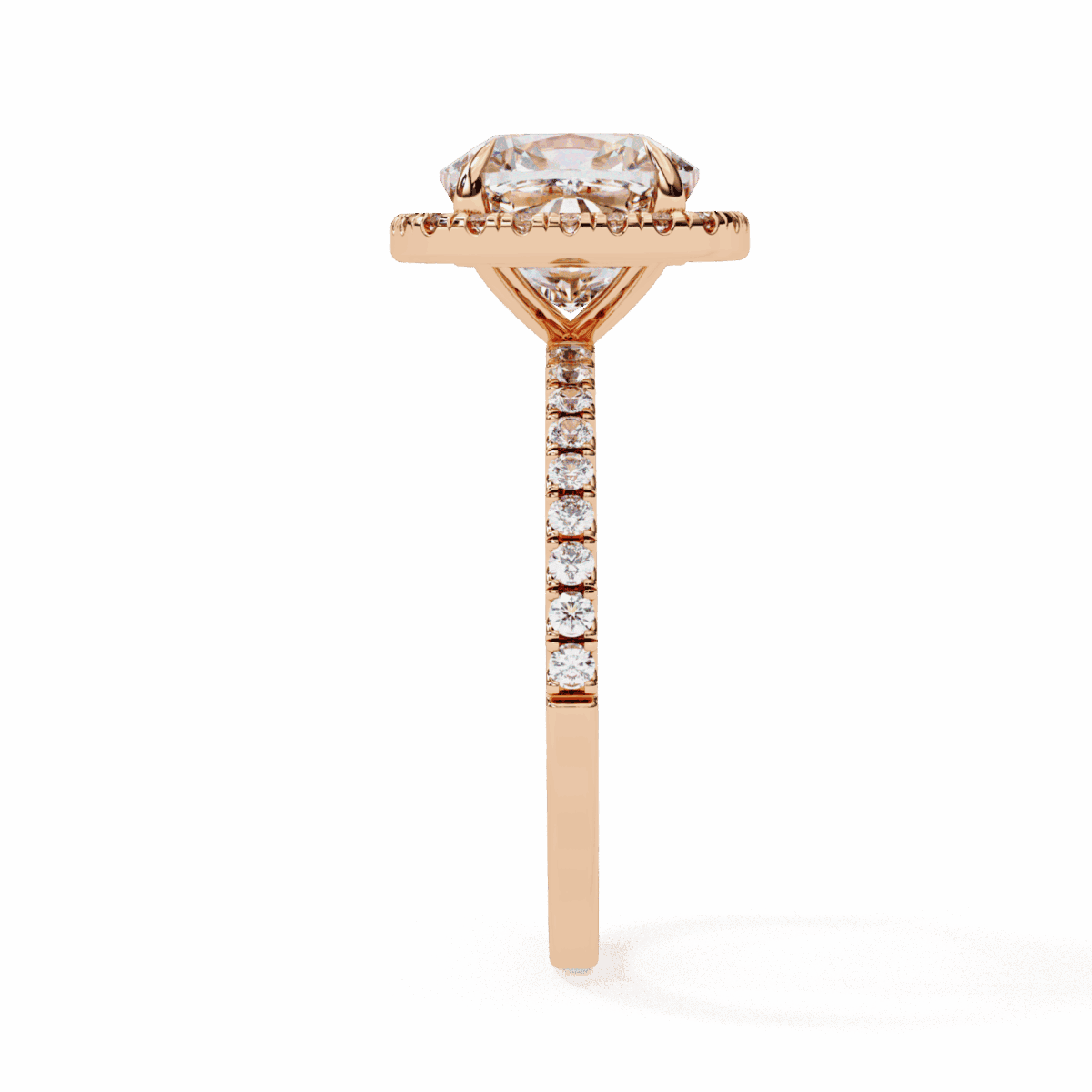 2 Carat Cushion Cut Forever Solitaire Engagement Ring  Image 10