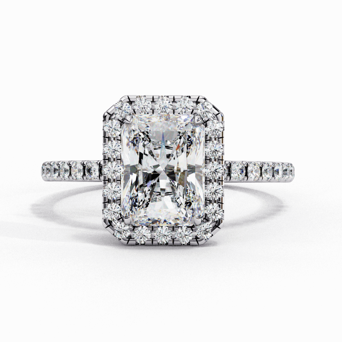 LR14232P11 2.25 Carat Radiant Cut Forever Solitaire Engagement Ring Image 1