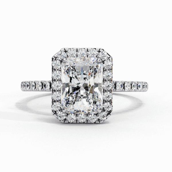 2.25 Carat Radiant Cut Forever Solitaire Engagement Ring