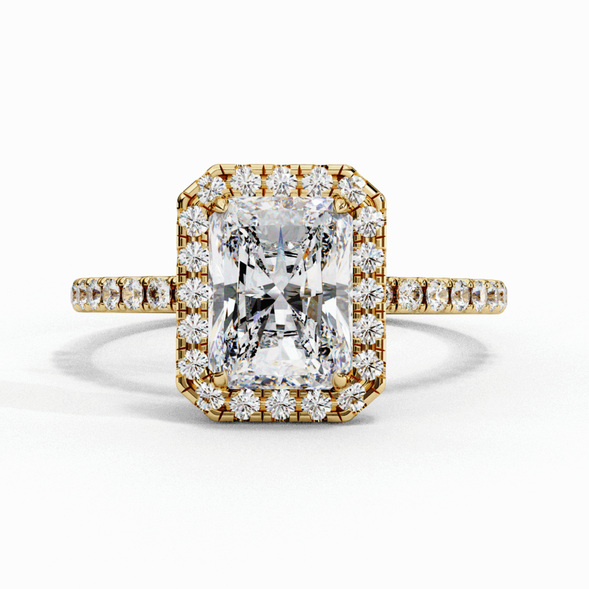 2.25 Carat Radiant Cut Forever Solitaire Engagement Ring  Image 5