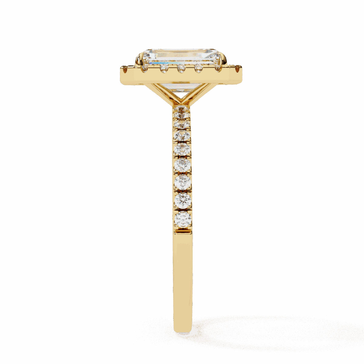 2.25 Carat Radiant Cut Forever Solitaire Engagement Ring  Image 6