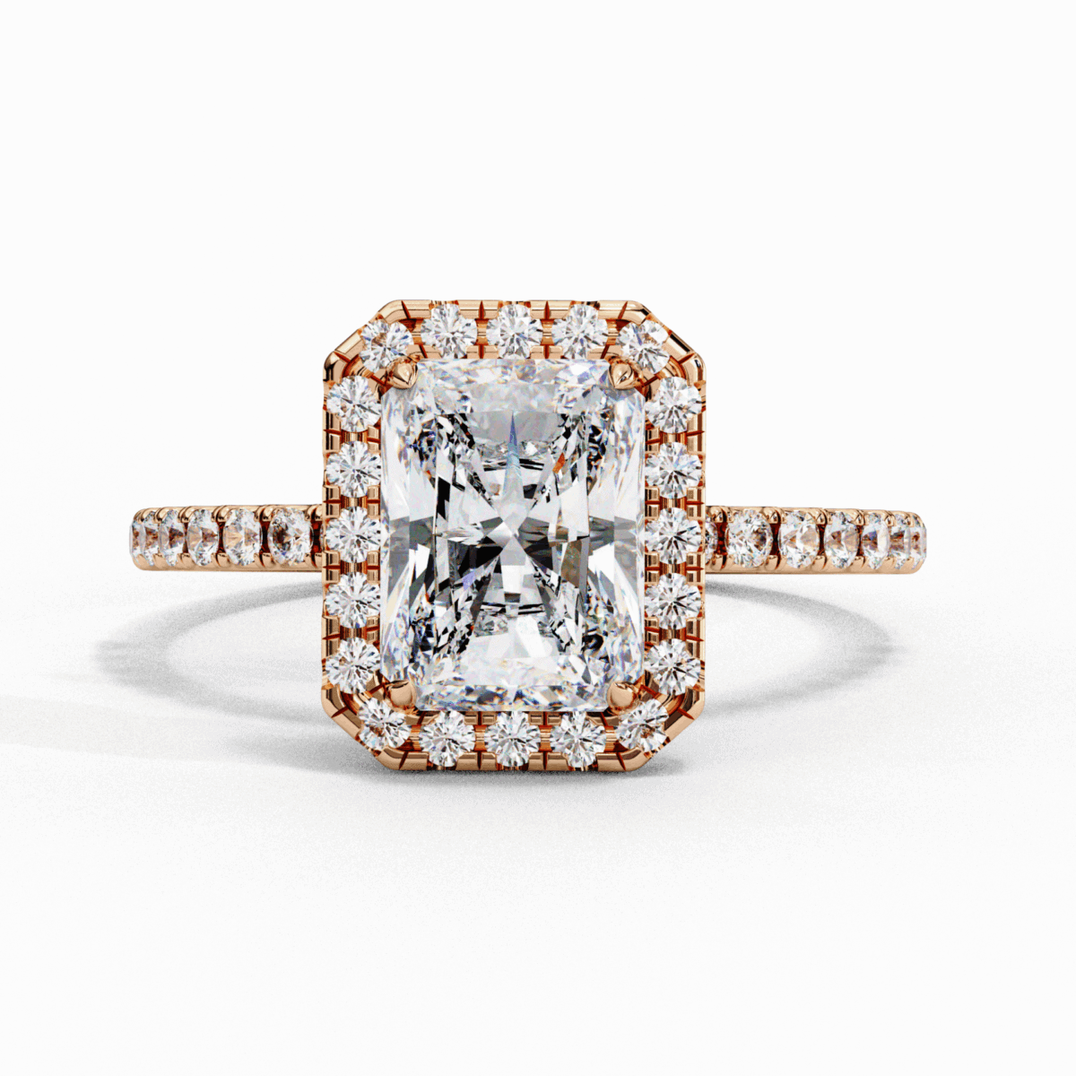 2.25 Carat Radiant Cut Forever Solitaire Engagement Ring  Image 9