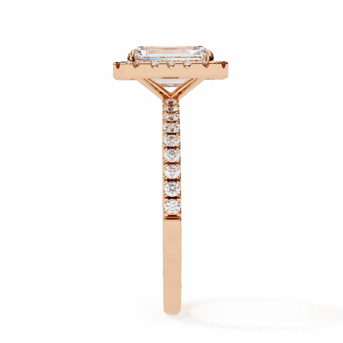 2.25 Carat Radiant Cut Forever Solitaire Engagement Ring  Image 10