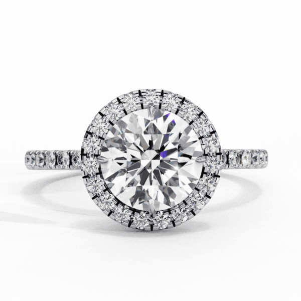 1.75 Carat Round Cut Forever Solitaire Engagement Ring