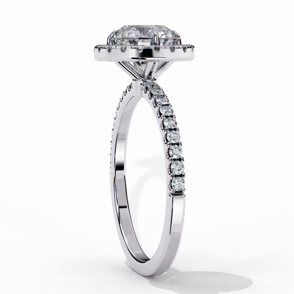 1.75 Carat Round Cut Forever Solitaire Engagement Ring  Image 2
