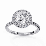 1.75 Carat Round Cut Forever Solitaire Engagement Ring - Image 4