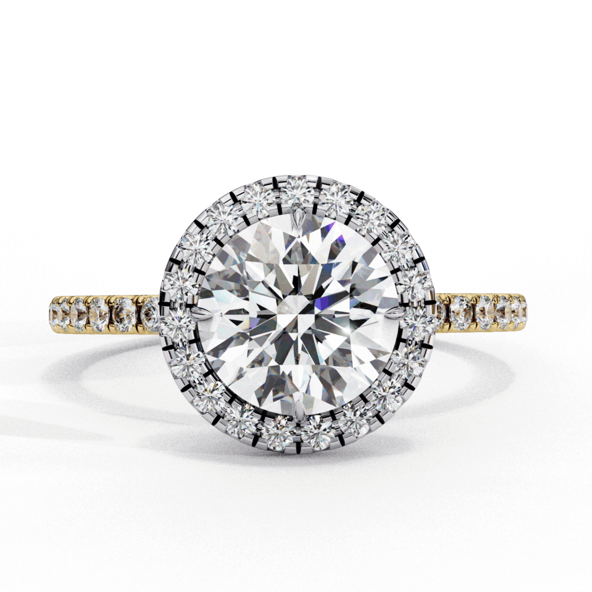 1.75 Carat Round Cut Forever Solitaire Engagement Ring  Image 5