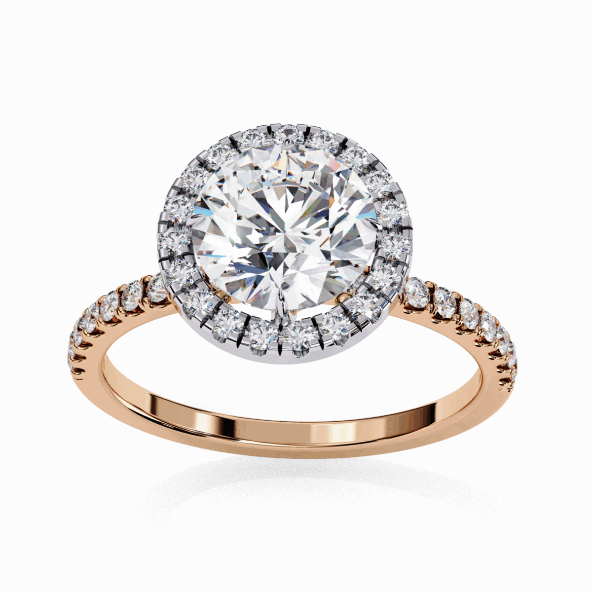 1.75 Carat Round Cut Forever Solitaire Engagement Ring  Image 12