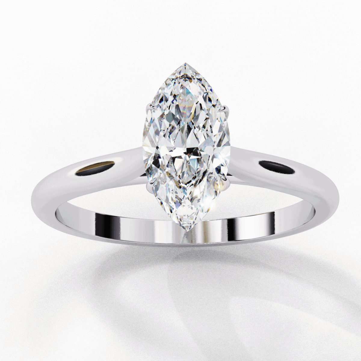 0.75 Carat Marquise Cut Classic Solitaire Ring  Image 4