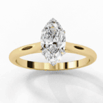 0.75 Carat Marquise Cut Classic Solitaire Ring - Image 8