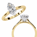 0.75 Carat Marquise Cut Classic Solitaire Ring - Image 9