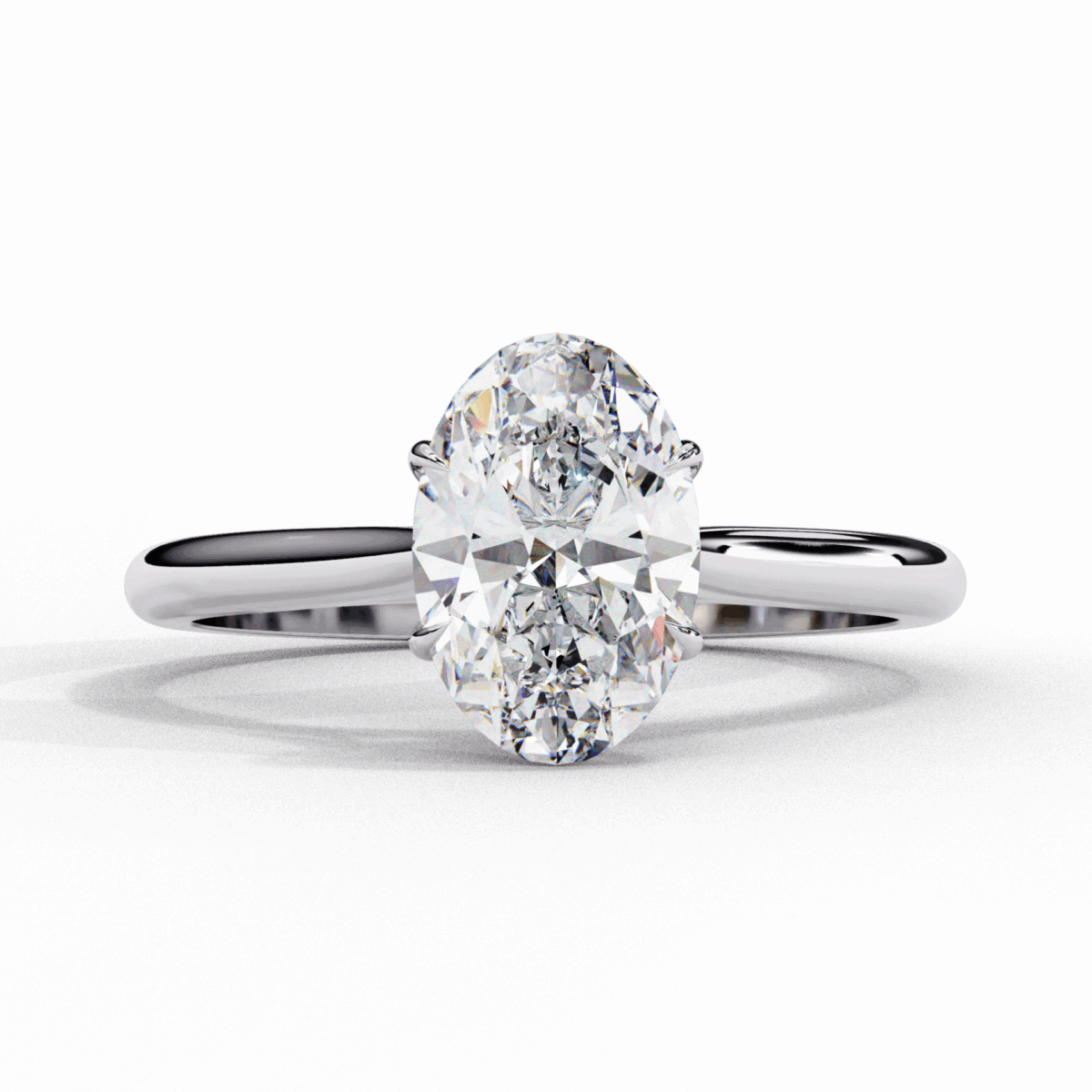 LR14235P11 1.25 Carat Oval Cut Classic Solitaire Ring Image 1