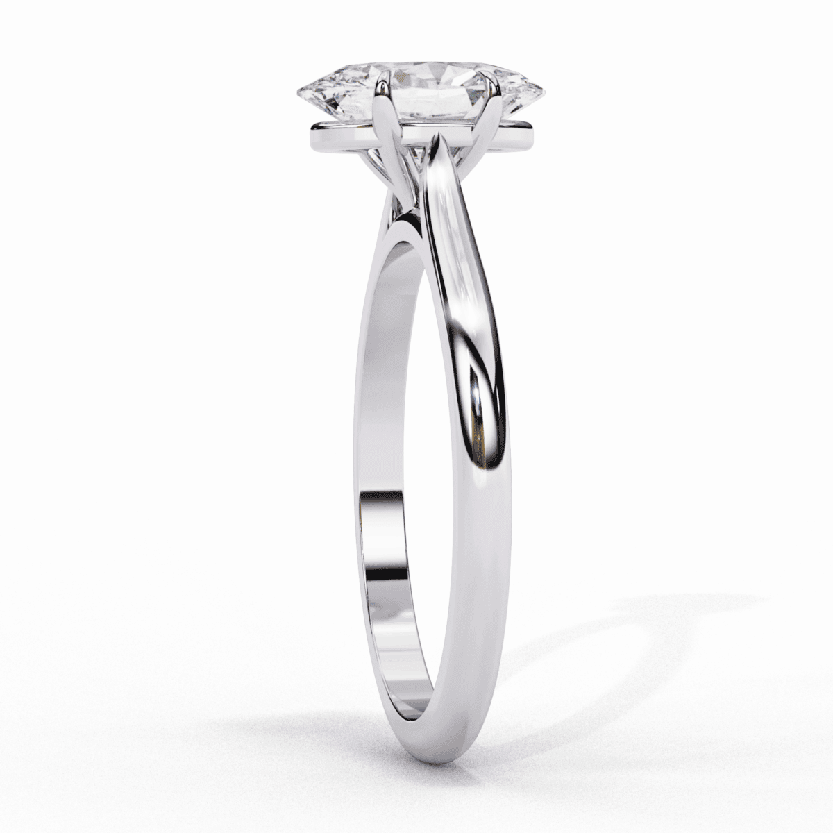 1.25 Carat Oval Cut Classic Solitaire Ring  Image 2