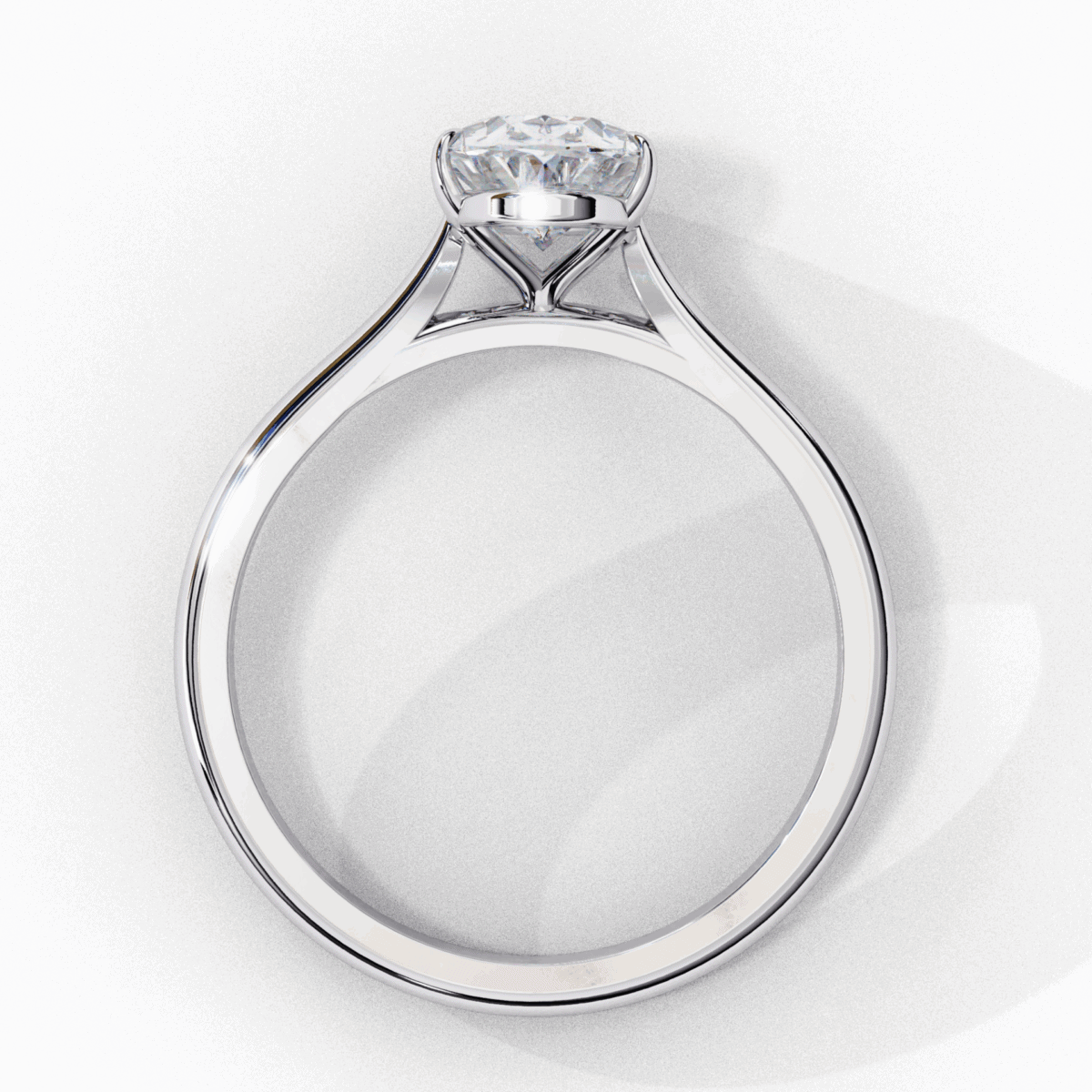 1.25 Carat Oval Cut Classic Solitaire Ring  Image 3