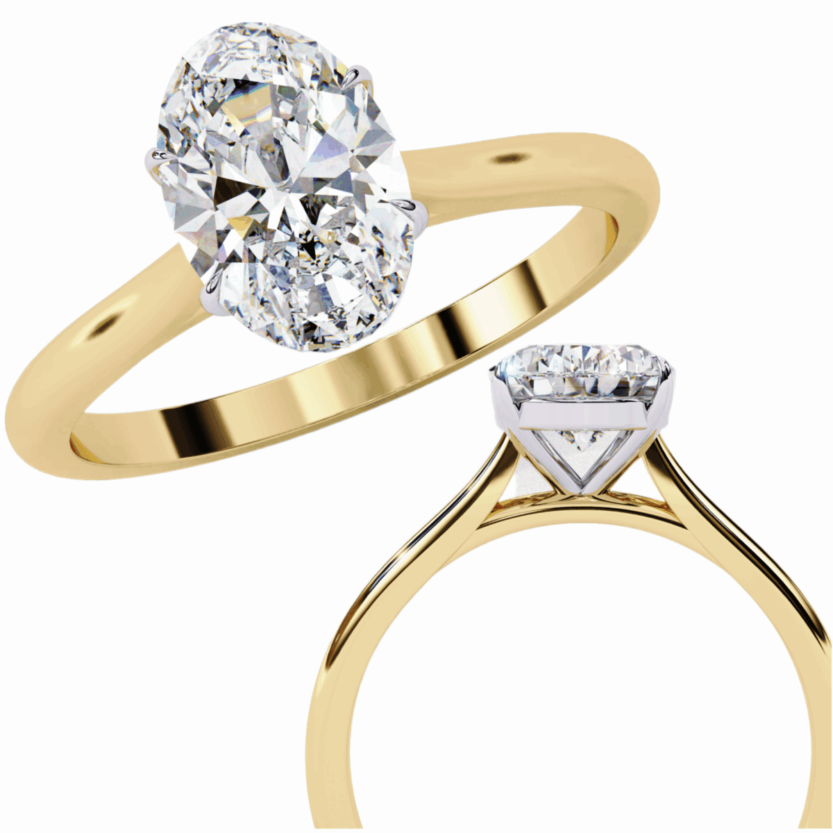 1.25 Carat Oval Cut Classic Solitaire Ring  Image 9