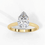 1 Carat Pear Cut Classic Solitaire Ring - Image 7