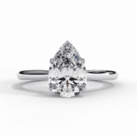 1 Carat Pear Cut Classic Solitaire Ring - Image 9