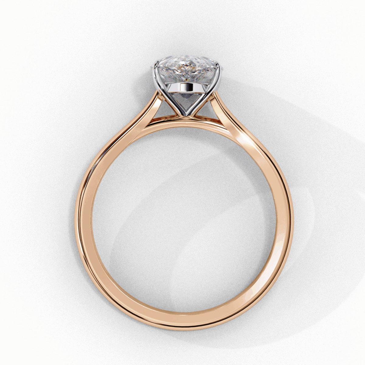 1 Carat Pear Cut Classic Solitaire Ring  Image 11