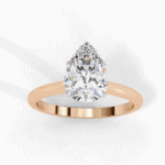 1 Carat Pear Cut Classic Solitaire Ring - Image 12