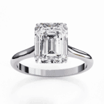 2.5 Carat Emerald Cut Classic Solitaire Ring - Image 4