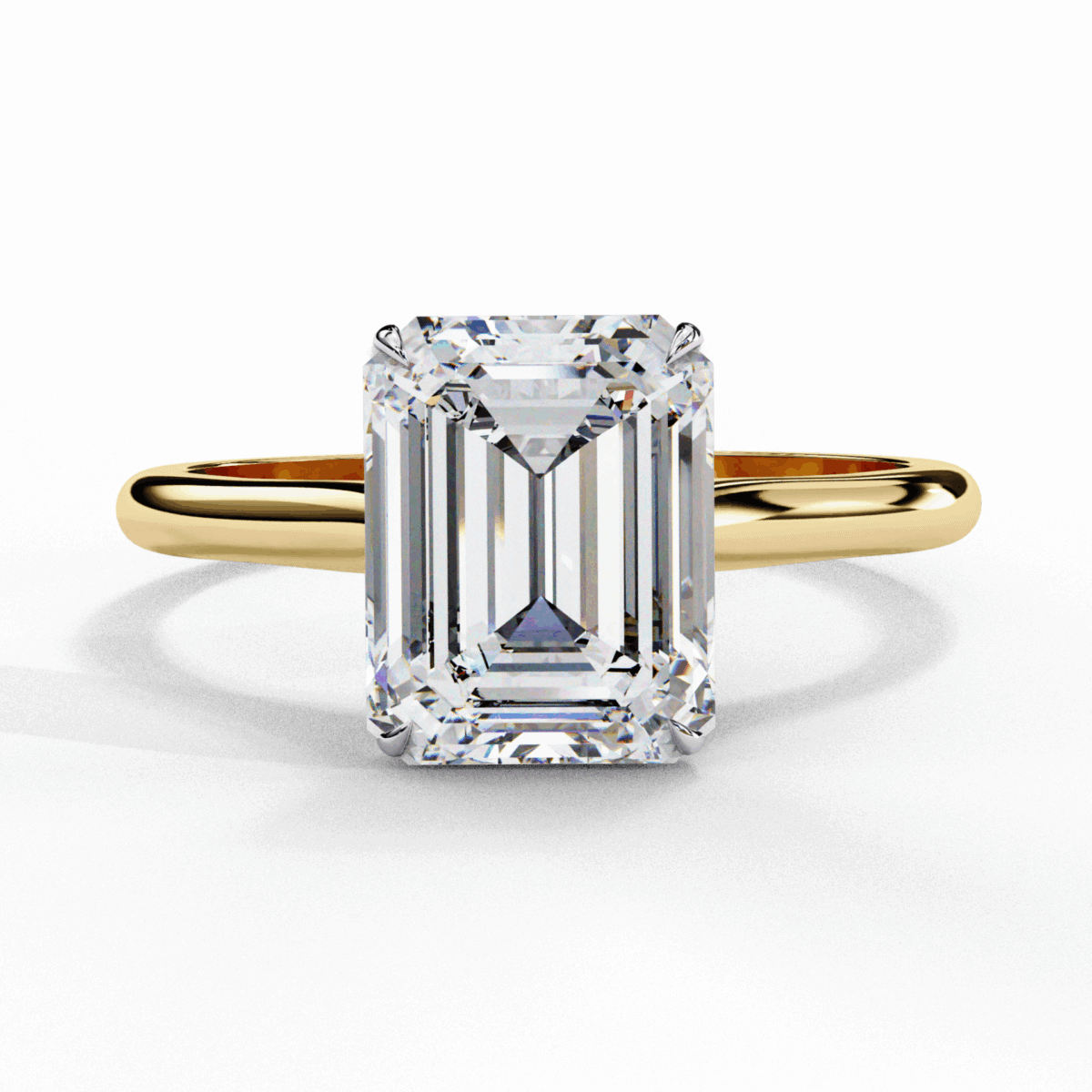 2.5 Carat Emerald Cut Classic Solitaire Ring  Image 5