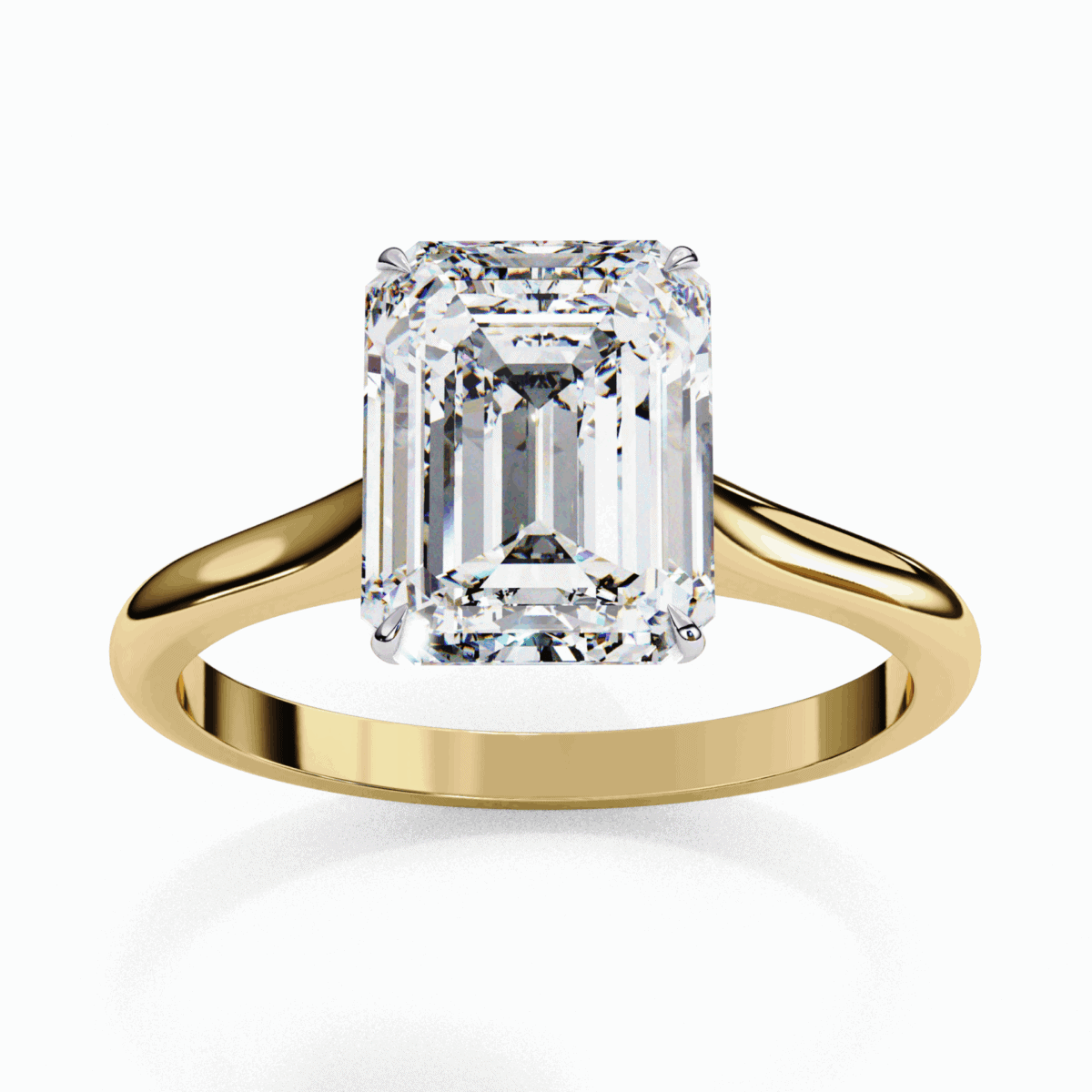 2.5 Carat Emerald Cut Classic Solitaire Ring  Image 8